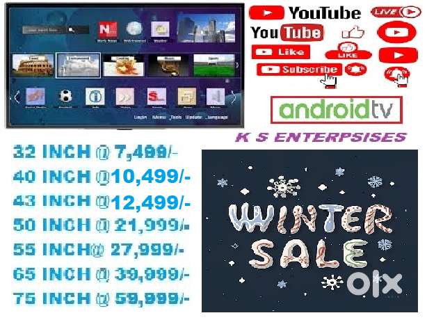 WINTER SALE 50 INCH GOOGLE TV,4K UHD,VOICE COMMAND @21,999/-ONLY