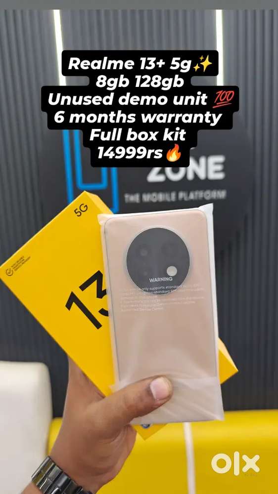 Realme 13+ 8gb 128gb unused condition 6 months warranty lowest price