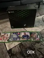 xbox series x with 4 new games never used