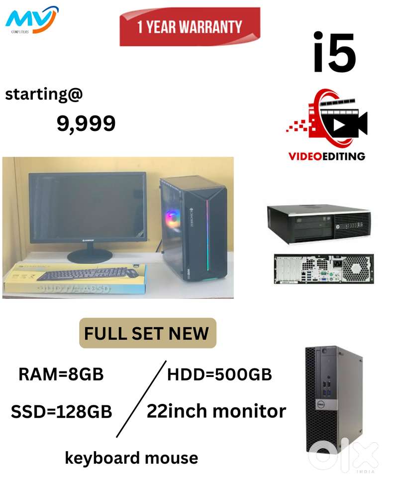 Starting @ 9,999  Cash on home delivery  1 Year Warranty