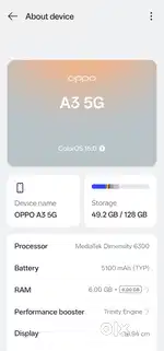 ( Nebula Red ) A3 5G 6 _128 GB