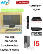 Keyboard Mouse  Ram - 8GB DDR3  Hard Disk - 500GB  Graphics  All Basic