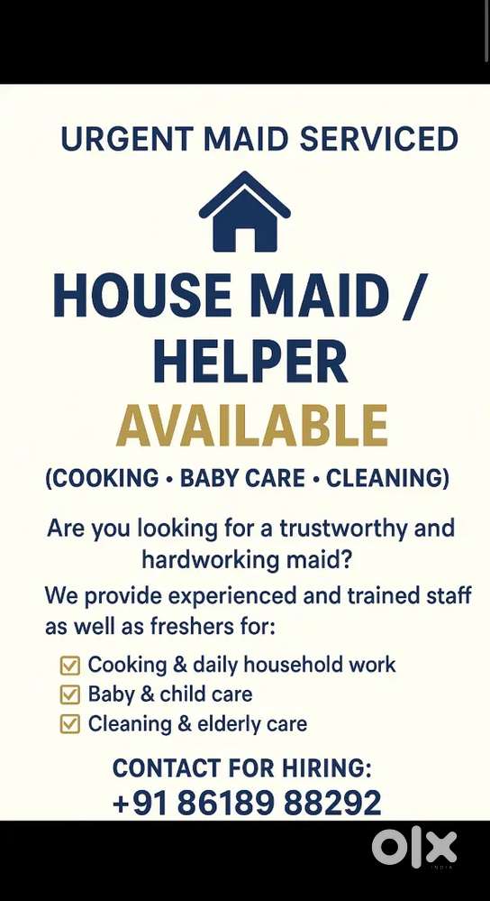 Trusted Home maid/helper are available