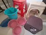 Plastic stool, Plastic bucket, Plastic baskets, for home or shops