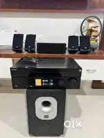 Jbl 5.1 chennal home theatre with reciver