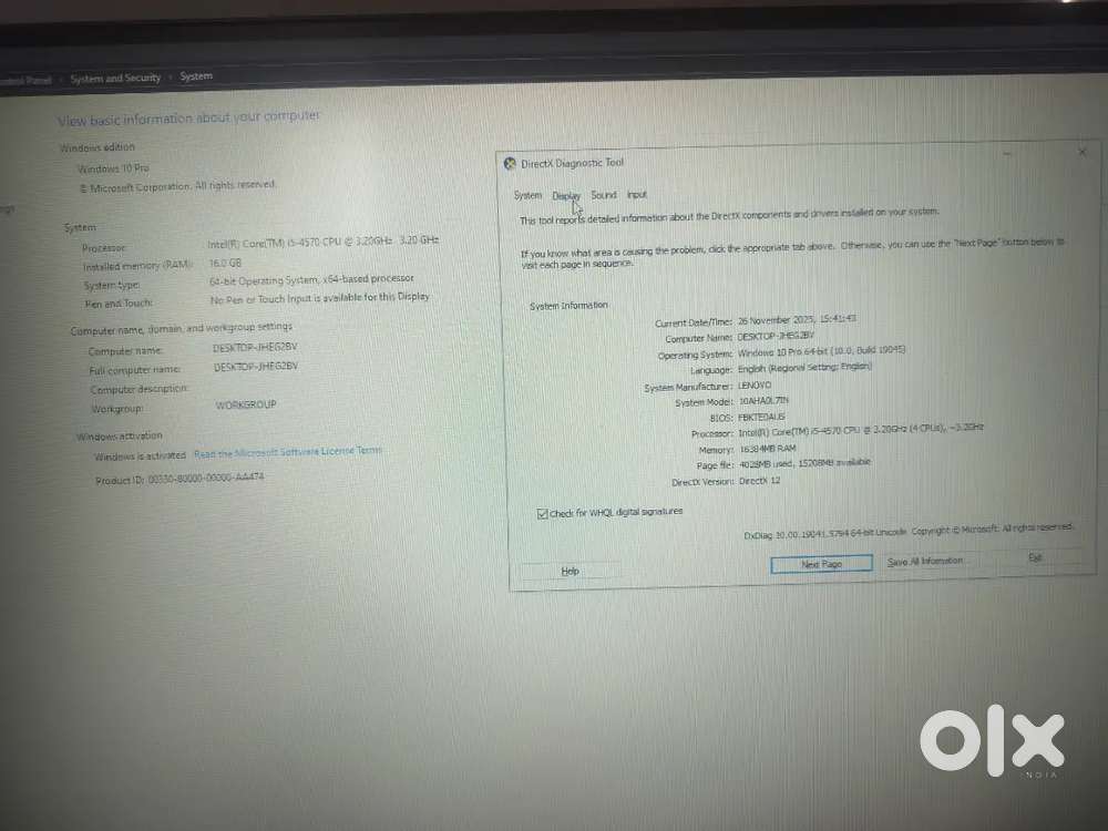 i5 4th gen cpu with graphics card