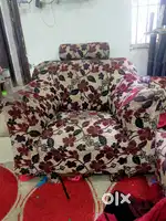 3 set sofa 1 big 2 small and one feeding chair
