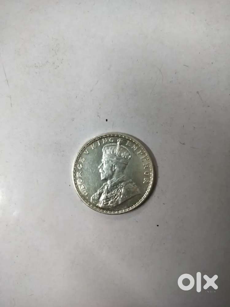 Genuine british indian shilvar coins george V Empower 1919