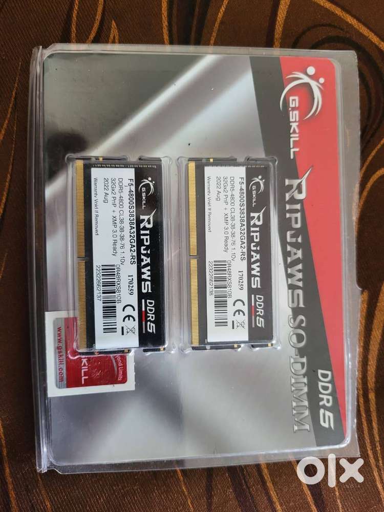 For Sale: Brand New Sealed G.Skill RipJaws DDR5 64GB (2x32GB) Laptop R