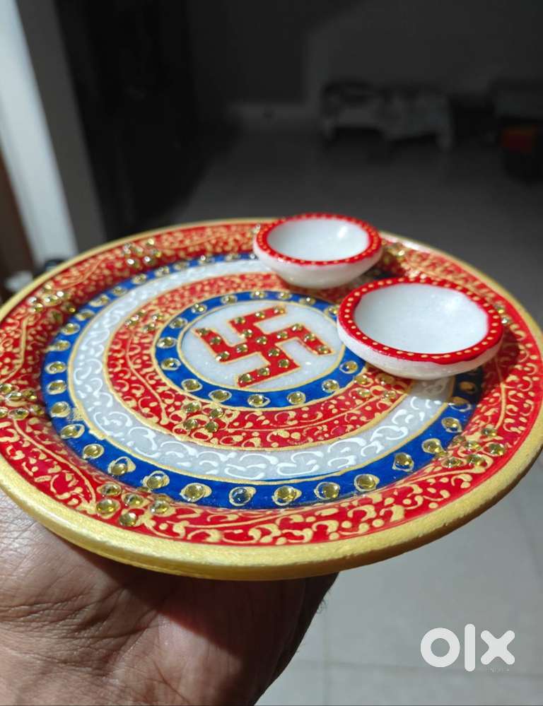 Marble Puja Thali (New)
