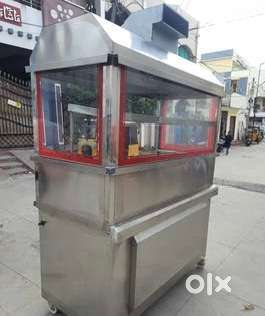 hotel food display counter with stoves