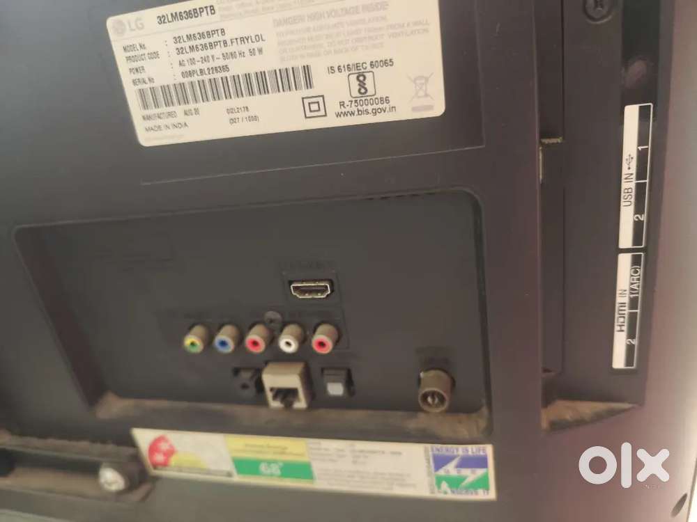 LG TV 32 inch colour LED smart
