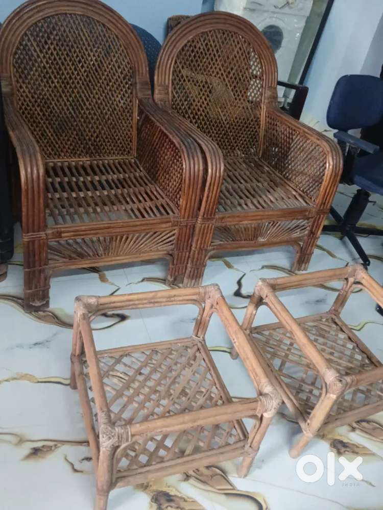 Bamboo chair and table set