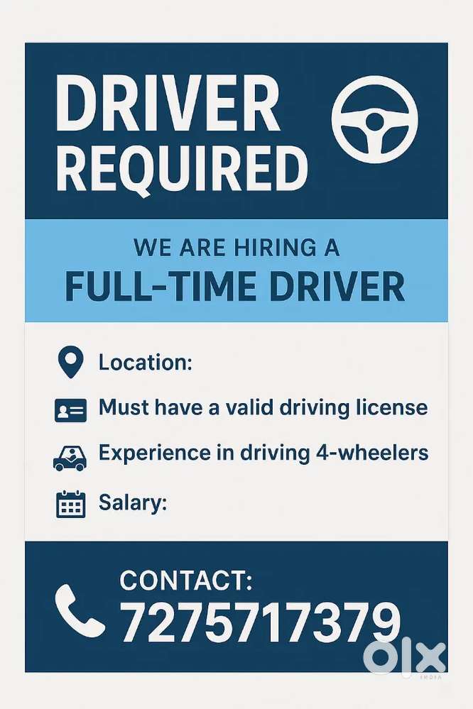 Required Driver for Doctor's Car