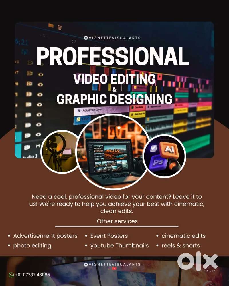 Photo , video Editing & graphic designing