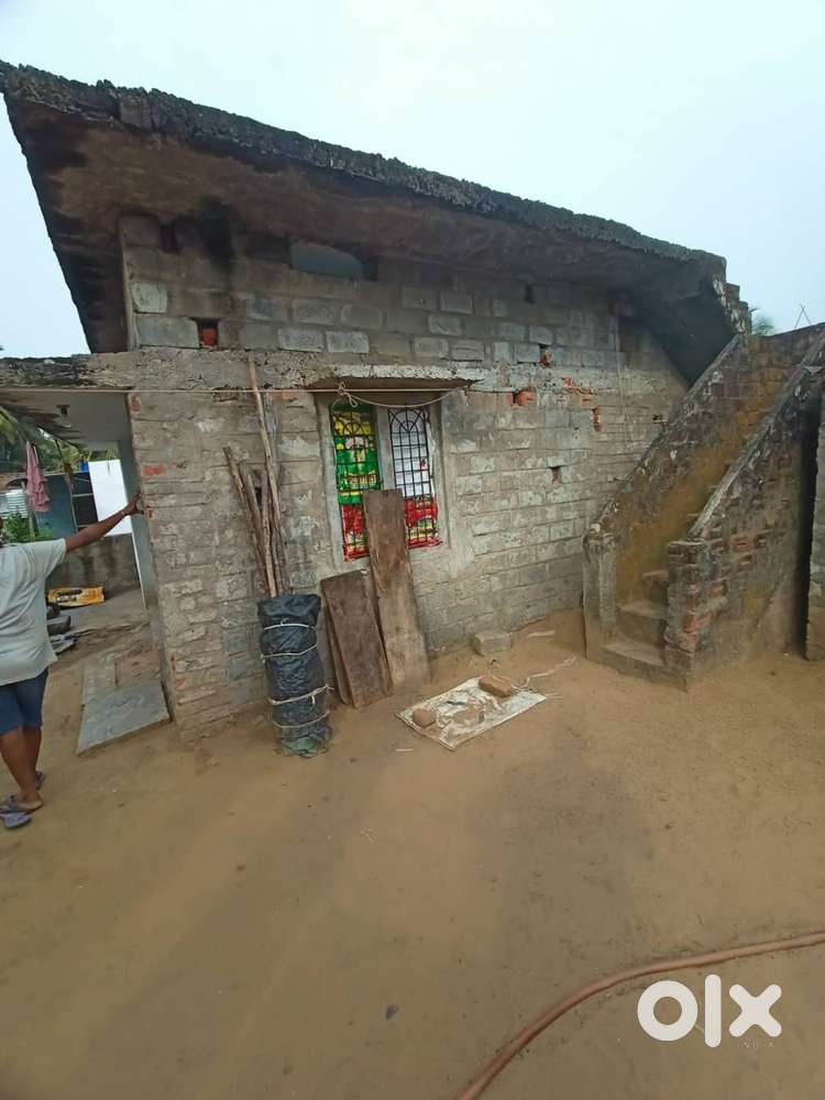 Open land with semi constructed house for sale