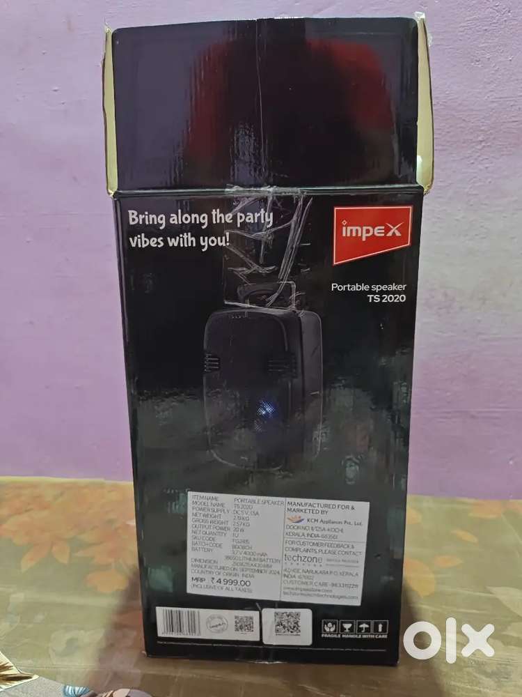 Impex party Speaker New