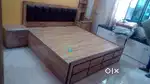 Brand New bed size 5×6 with headboard at wholesale price