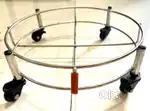 Gas cylinder trolley with wheels