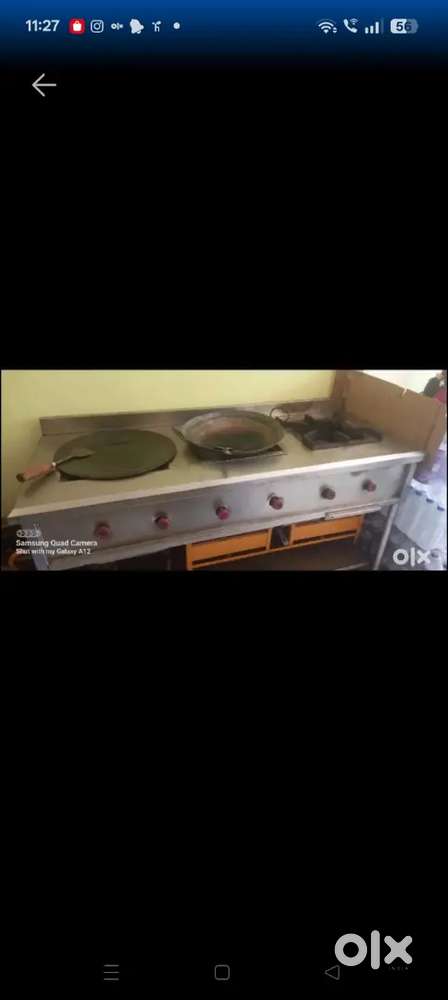 3 Burner s.s Bhatti for commercial use