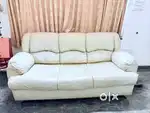 Premium quality, ultra comfy 5 seater leatherette sofa set and table.
