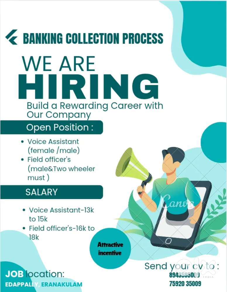 Need telecallers for banking process