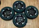 Sonet seltos X line alloy wheels Set of 4 with Apollo tyres new condit