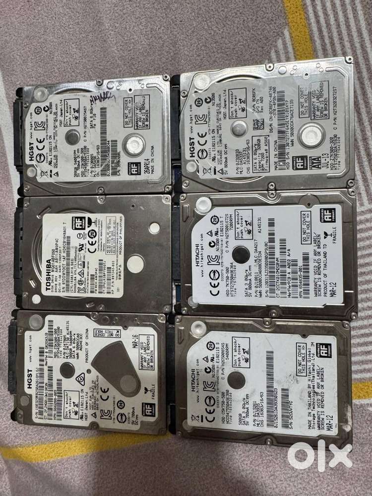 6 x 2.5 mm laptop internal/external Harddisk HDD 500 GB
