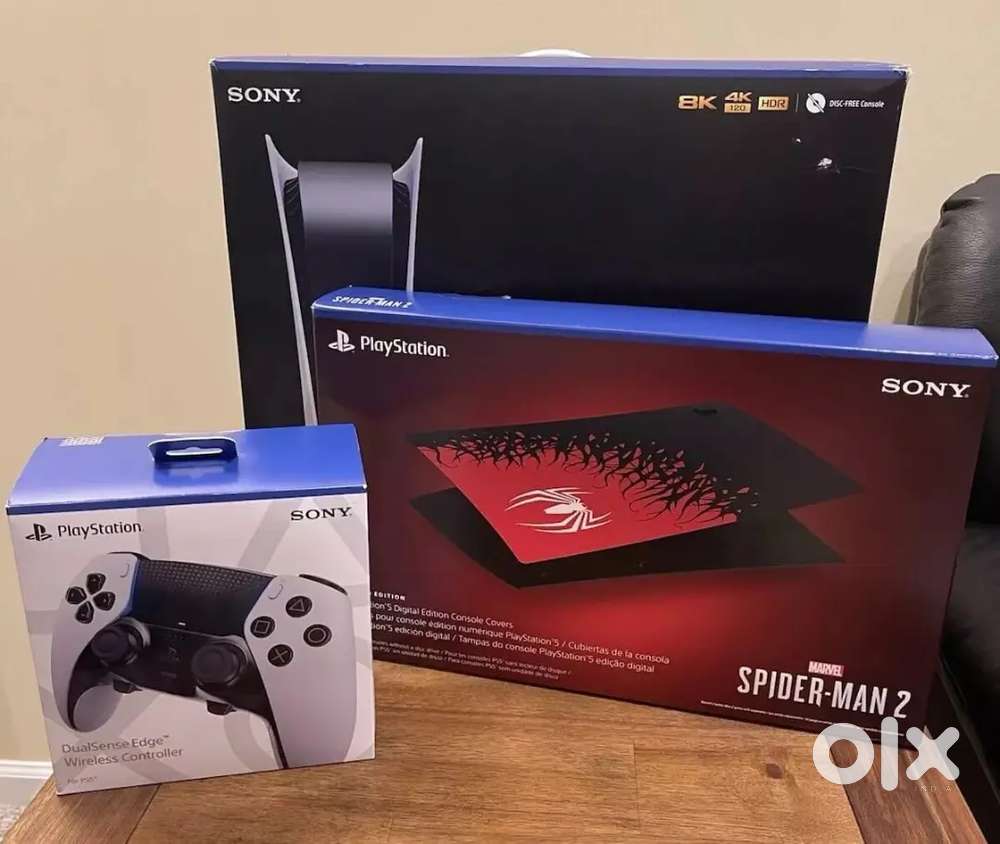 PS5 Digital with Dualsense Edge Pro Controller and Sony Marvel Spider