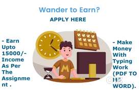 Free Time Based -- Online/Offline Home Based E -Book Typing Work