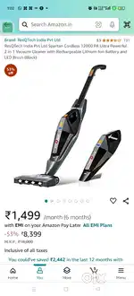 ResQTech WET & DRY HANDHELD MOP-TYPE POWERFUL VACUUM CLEANER