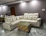 Trending l shape sofa set with adjustable headrest in STARF FURNITURE