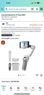 Dji osmo mobile gimbal
