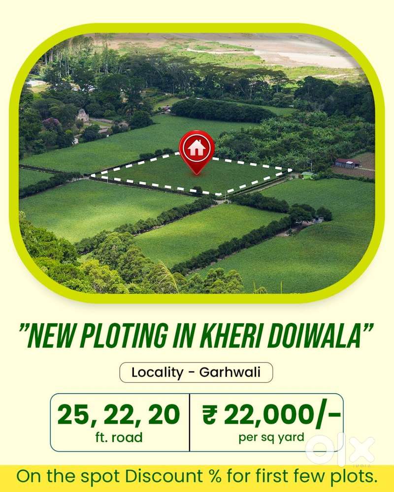 156 gaj plot for sale kheri doiwala