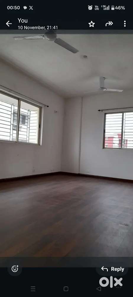 Beautiful huge 3 bhk for sout facing apartment for r nt