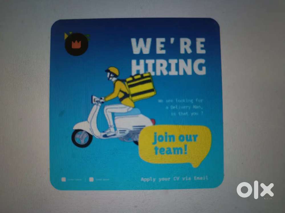 Delivery boy required urgent basis