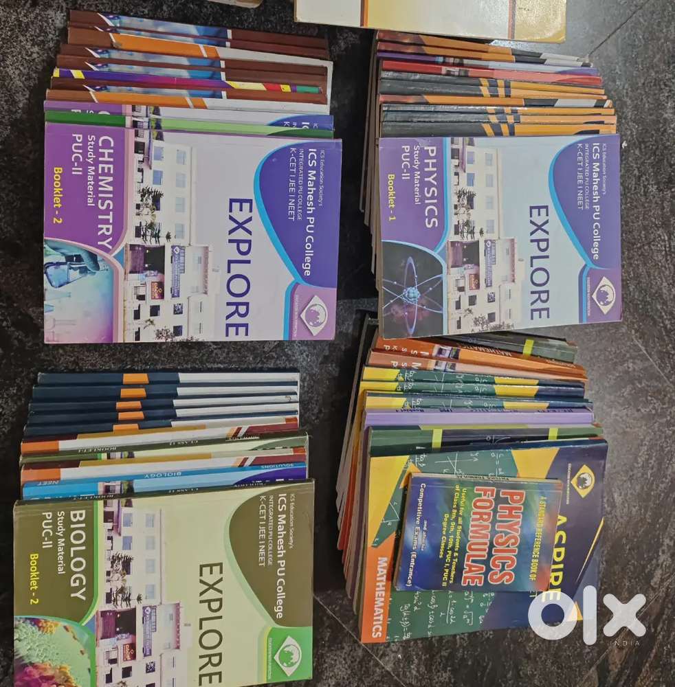 KCET, NEET and JEE Cengage and NCERT textbooks(PCMB)for class 11 &12.