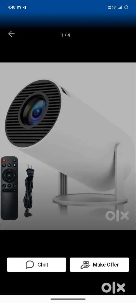 Portable Mini Projector, 4K 1080P Full HD Projector, Support