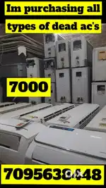 Indian traders im purchasing all types of dead ac's