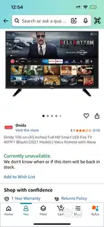 Onida Tv HD smart LED fire TV