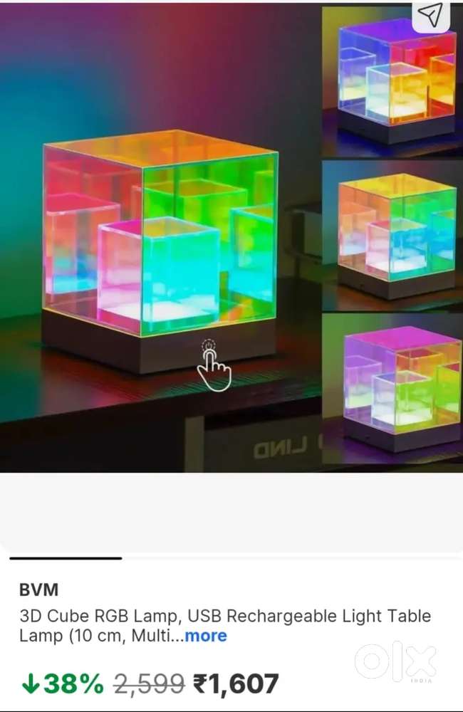 Cube infinite lamp for room and dining room.