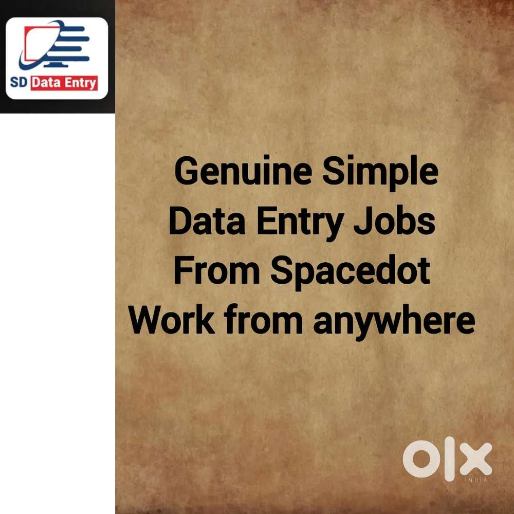 Simple Work Data Entry Jobs