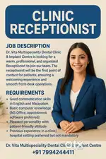 Clinic Receptionist