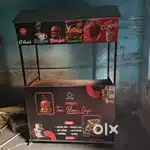 Woden food cart with iron fram