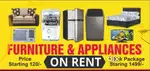 Furniture appliances on rent