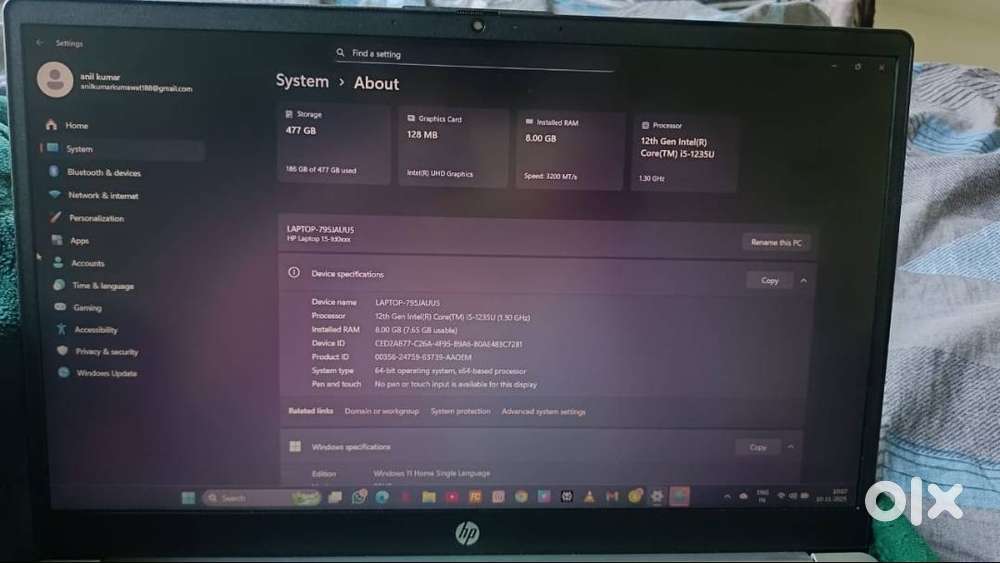 8\512 laptop 2 month old