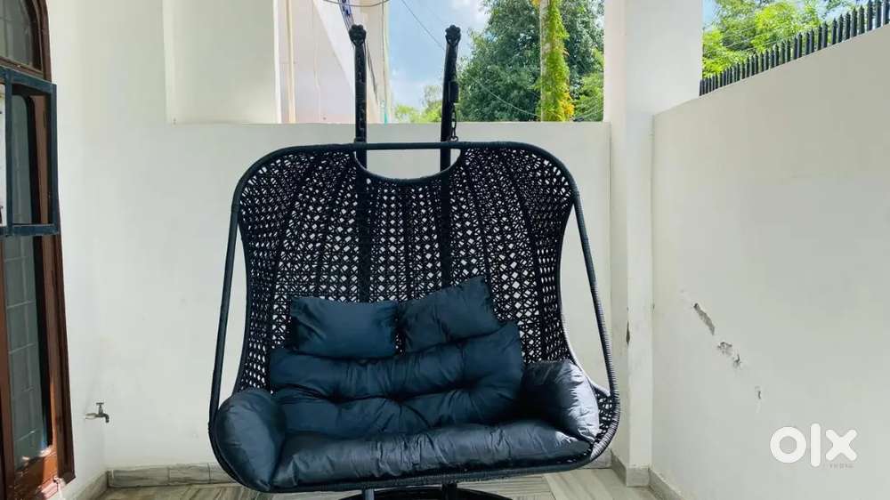 Premium 2-Seater Hanging Swing Chair with Cushions – Xcelent Condition