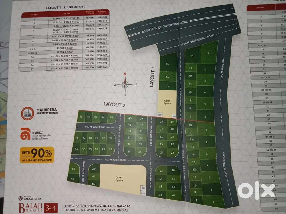 Mouza..Lonara Highway  Tuch plot NMRDA Sanction Layout