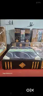 DOUBLE BED 6/5. + WARDROBE= 10999