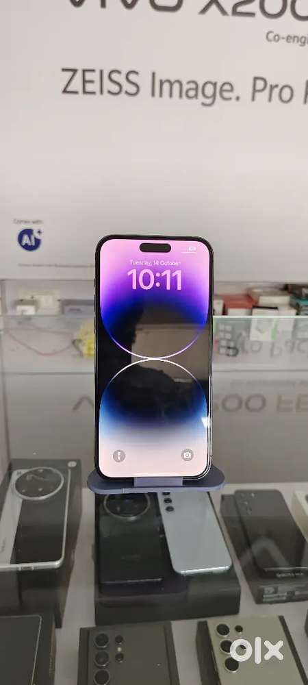 IPHONE 14PRO MAX 256GB 82 BATTERY HEALTH FULL BOX PURPLE COLOUR